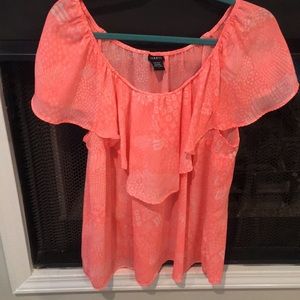 Coral summer top